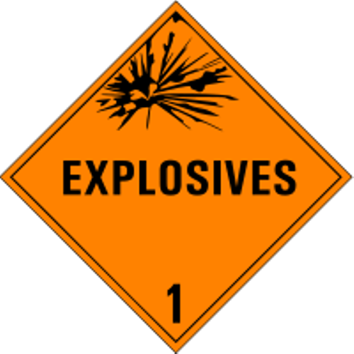 USDOT Symbol for Explosives