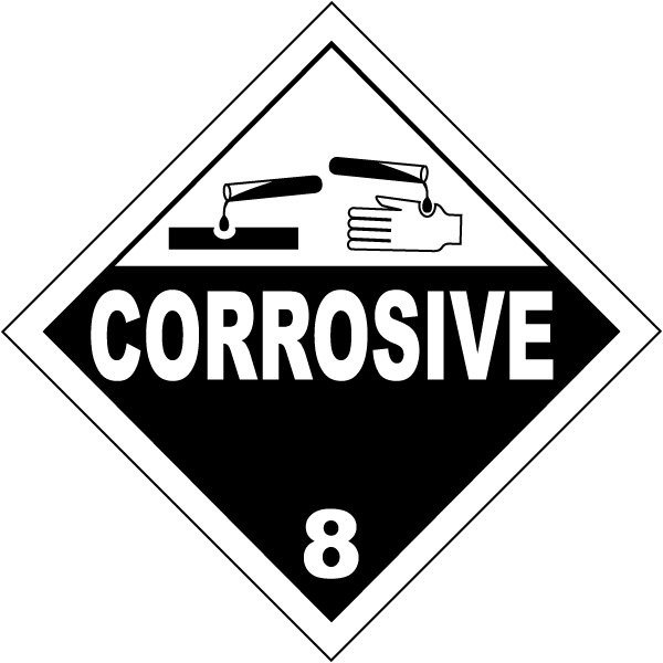 USDOT Symbol for Corrosive Substances