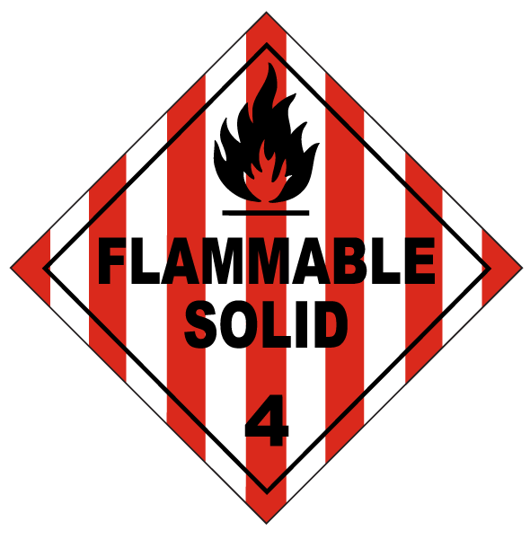 USDOT Symbol for Flammable Solid