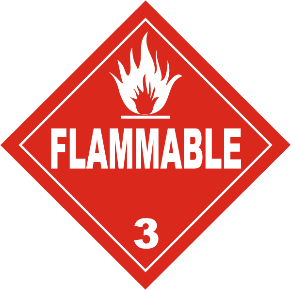USDOT Symbol for Flammable Substance