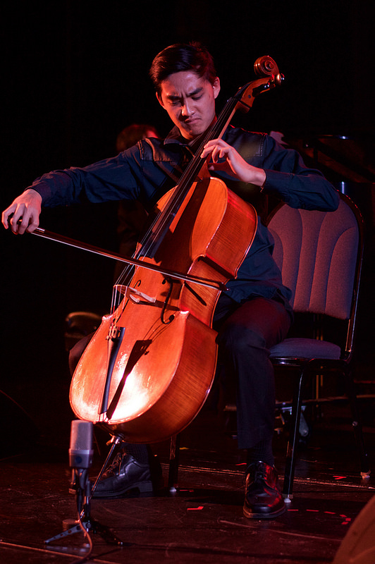 A cello player