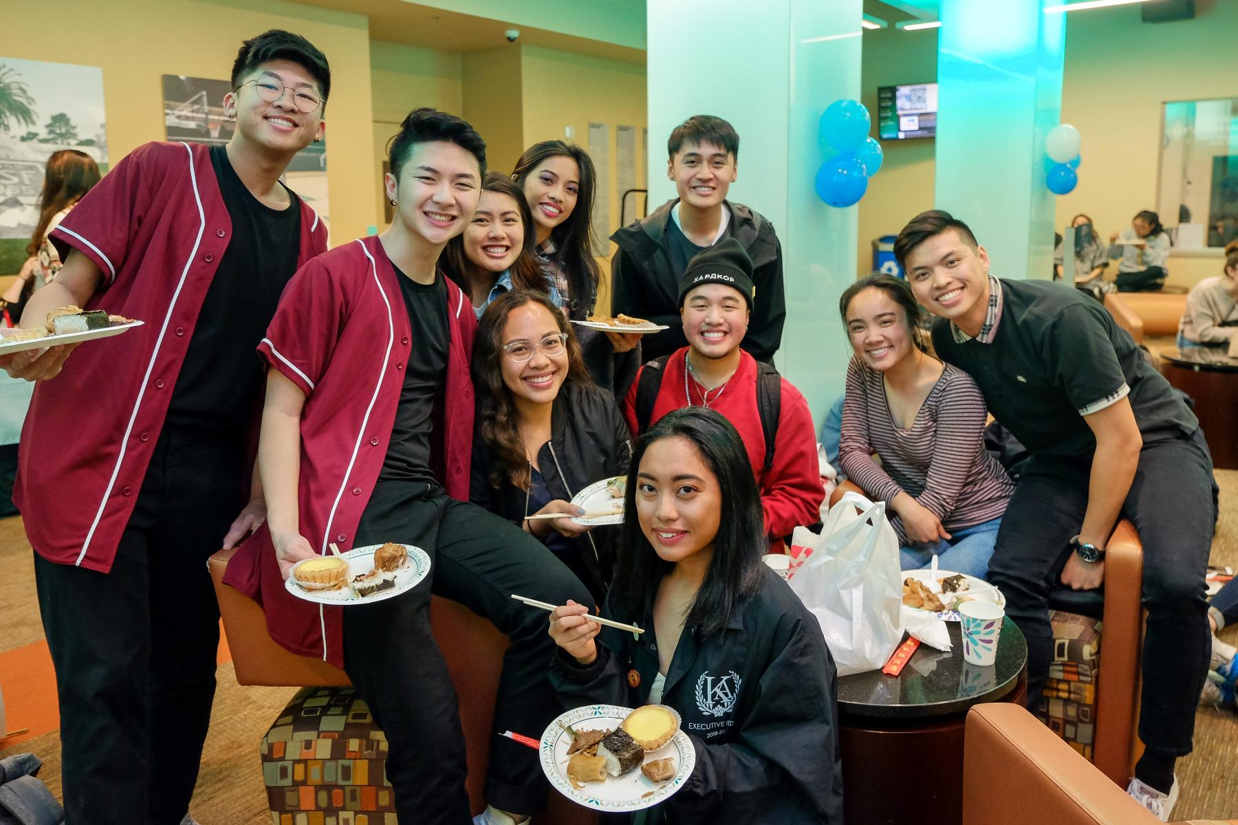 Group of International Students at an event