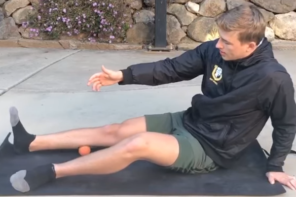 trainer performing Myofascial Release