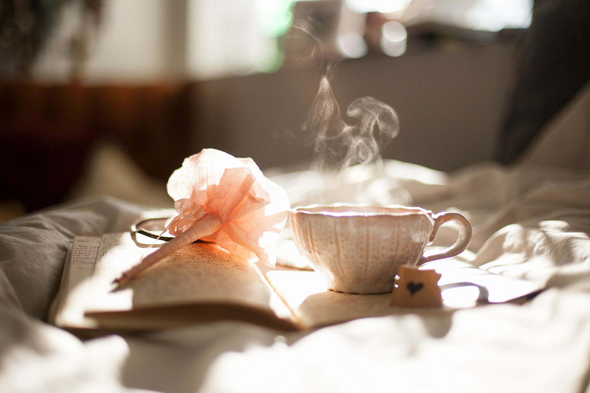 tea and book