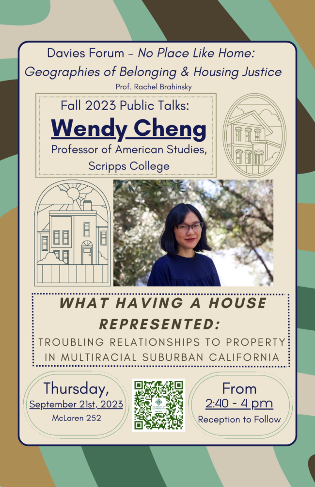 Poster for Wendy Cheng Davies Event