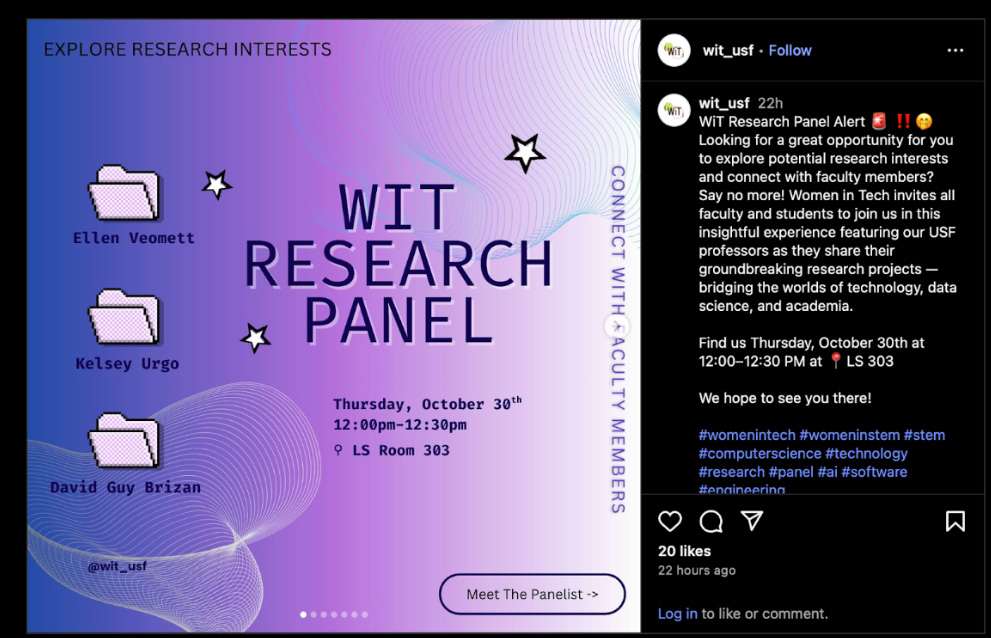 "Women in Tech Flyer"