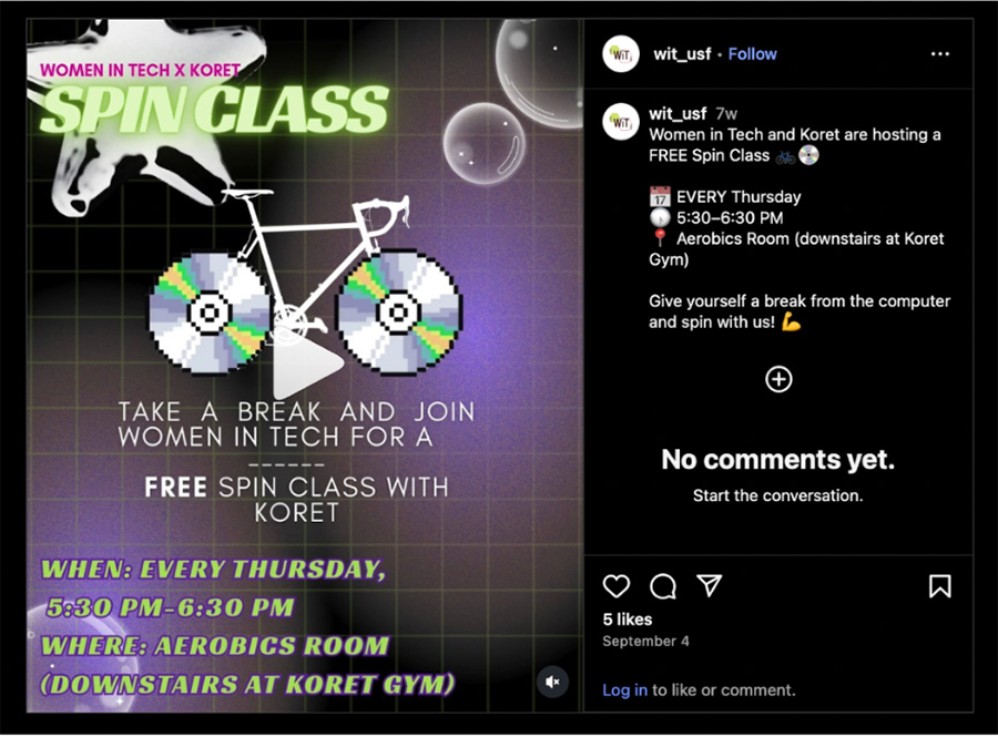 "Women in Tech Club Flyer"