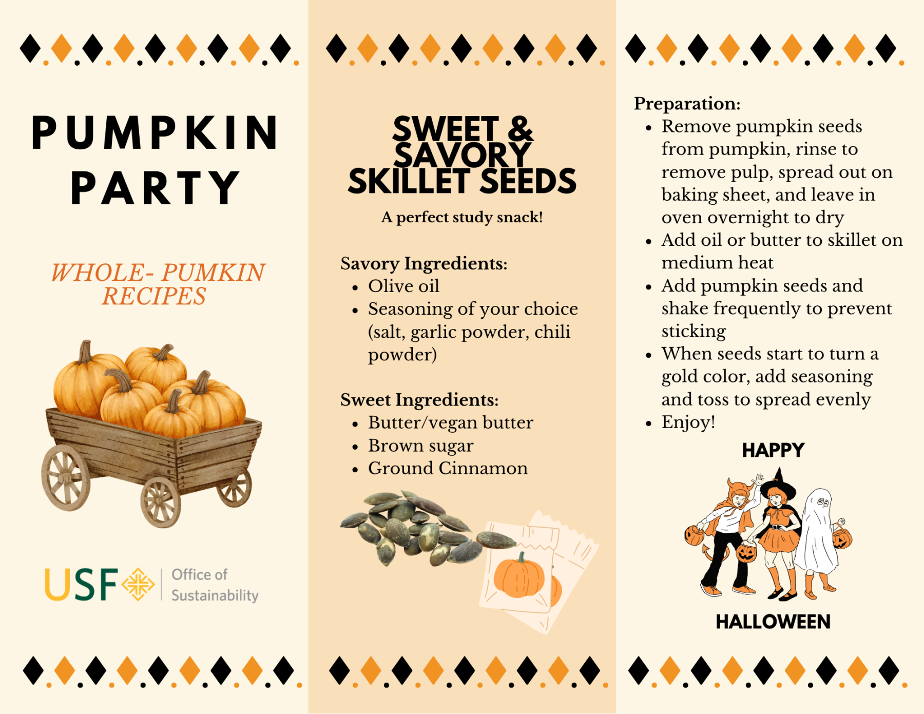 Pumpkin recipe brochure