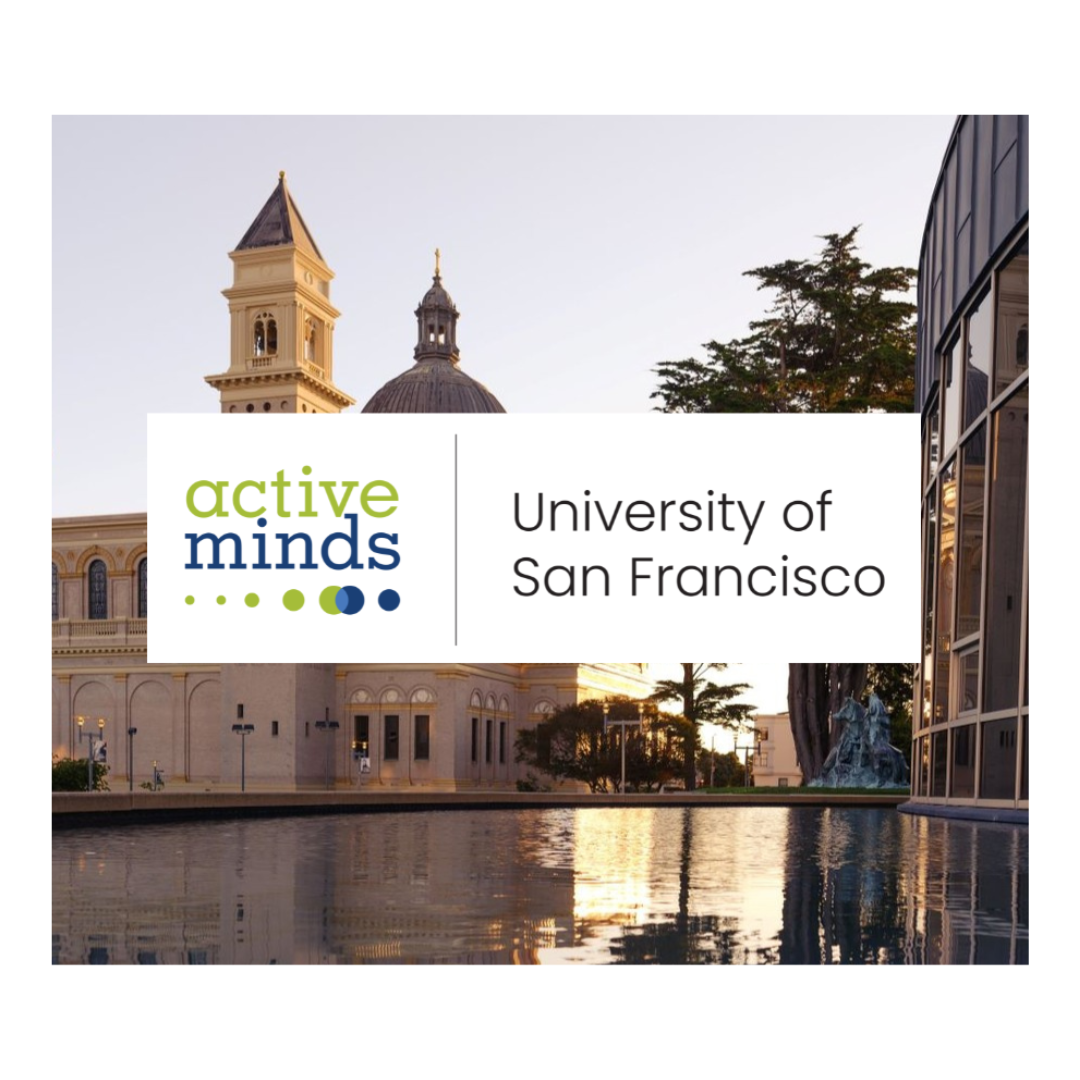 USF Active Minds Chapter with St. Ignatius in the background