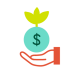 icon of hand holding money
