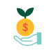 icon of hand holding money