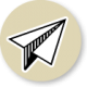Paper Airplane Launch Yourself Icon