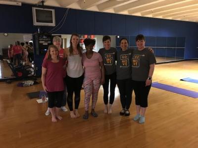 Creighton employee yoga photo