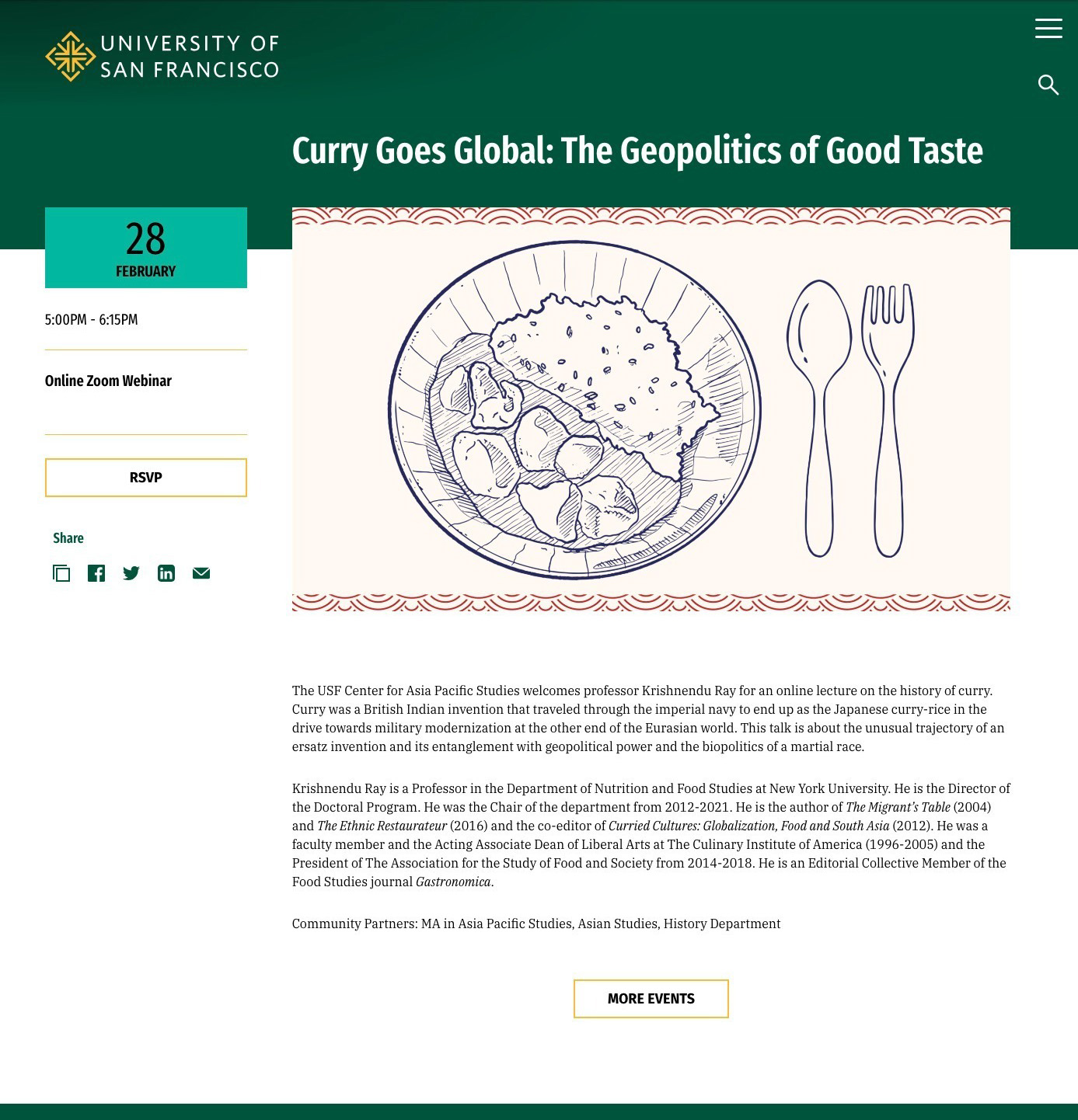 Event Sample: Curry Goes Global