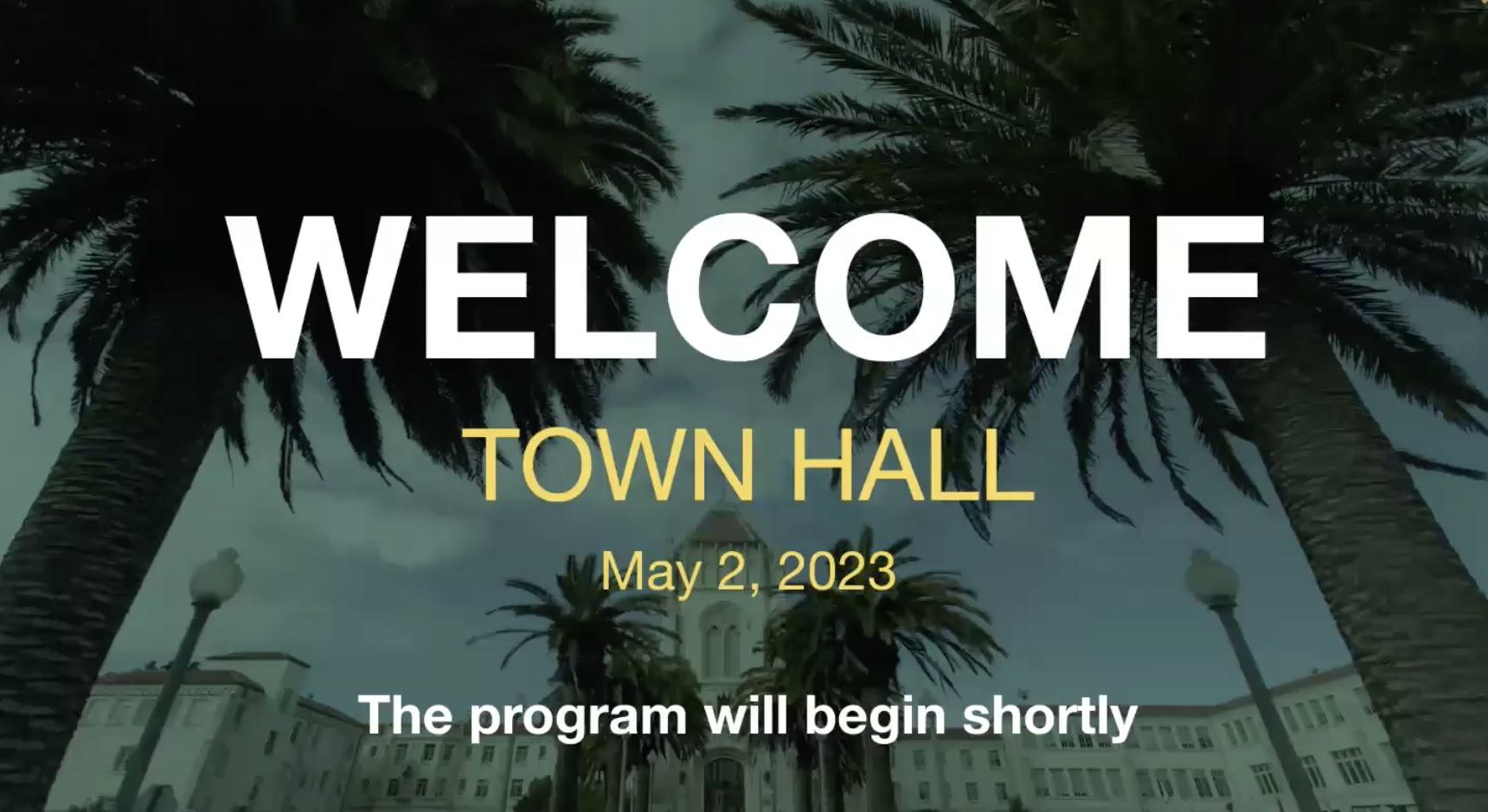 welcome town hall 2023