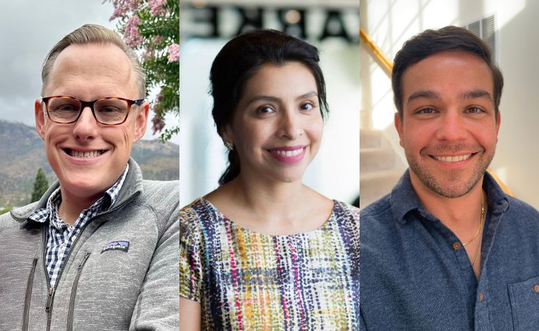 Three staff council members