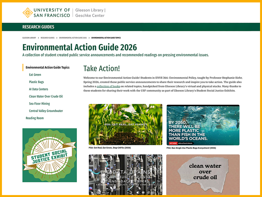 "environmental action guide website image"
