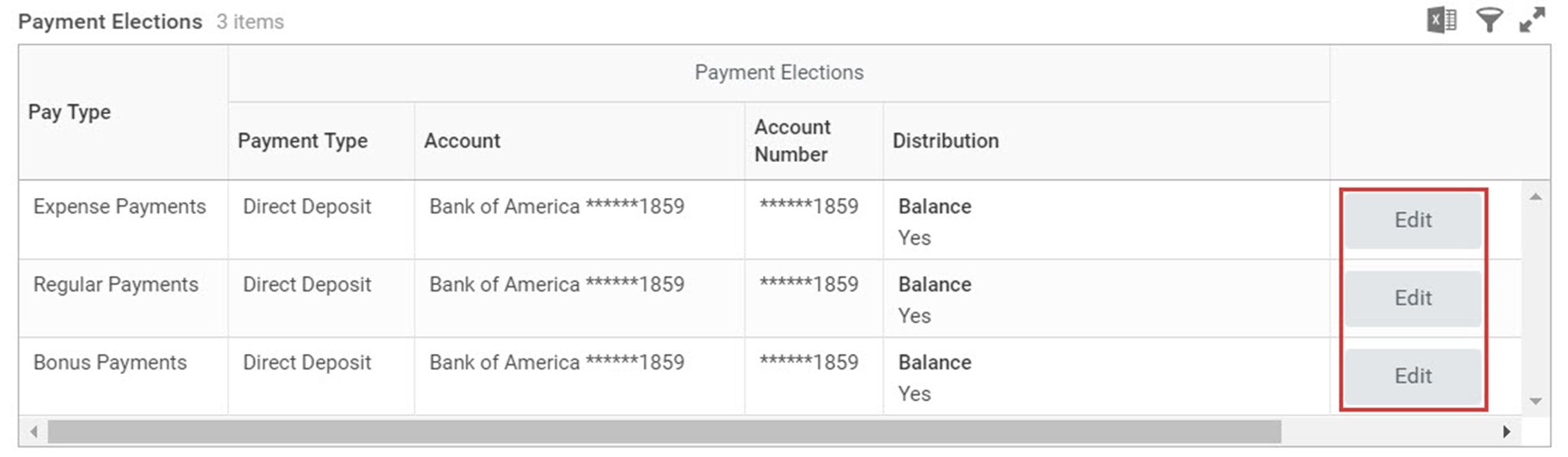 Modify a payment election in Workday
