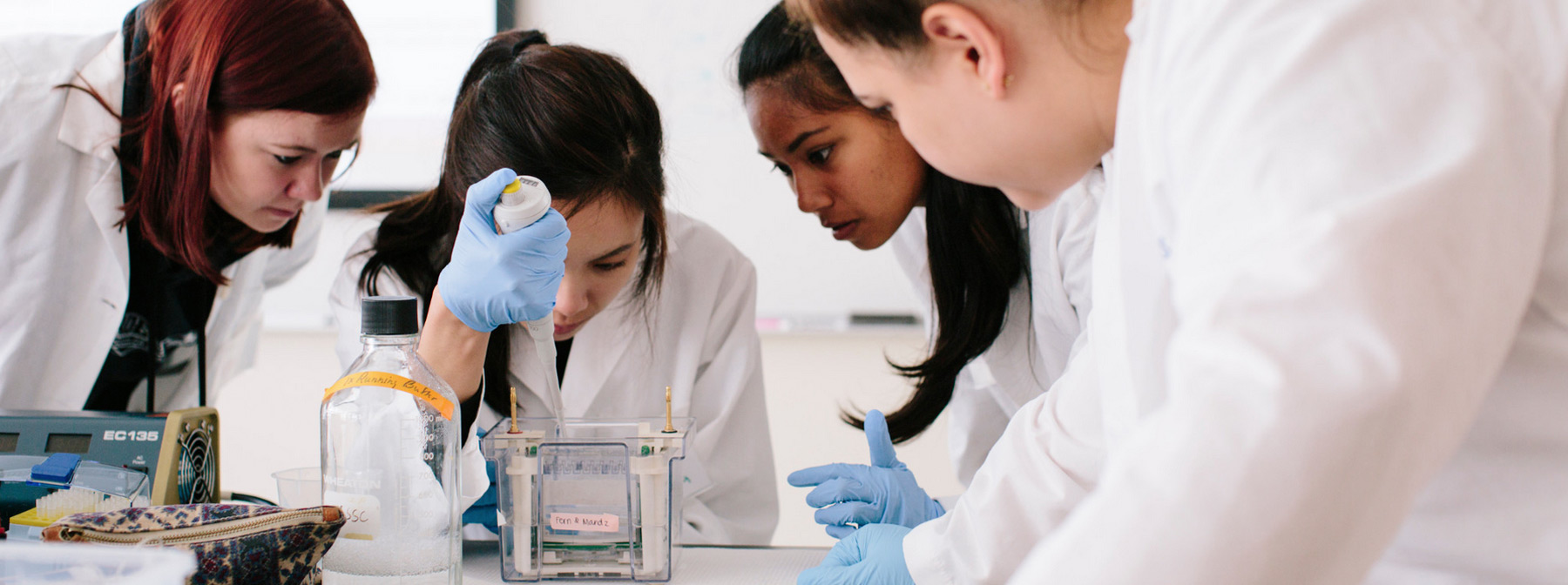 Students in chemistry lab