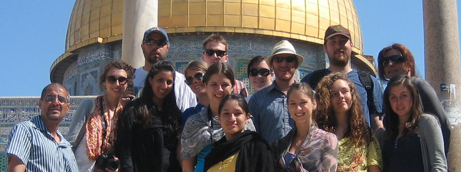 Student and Faculty outside the Dome of the Rock in Jerusalem
