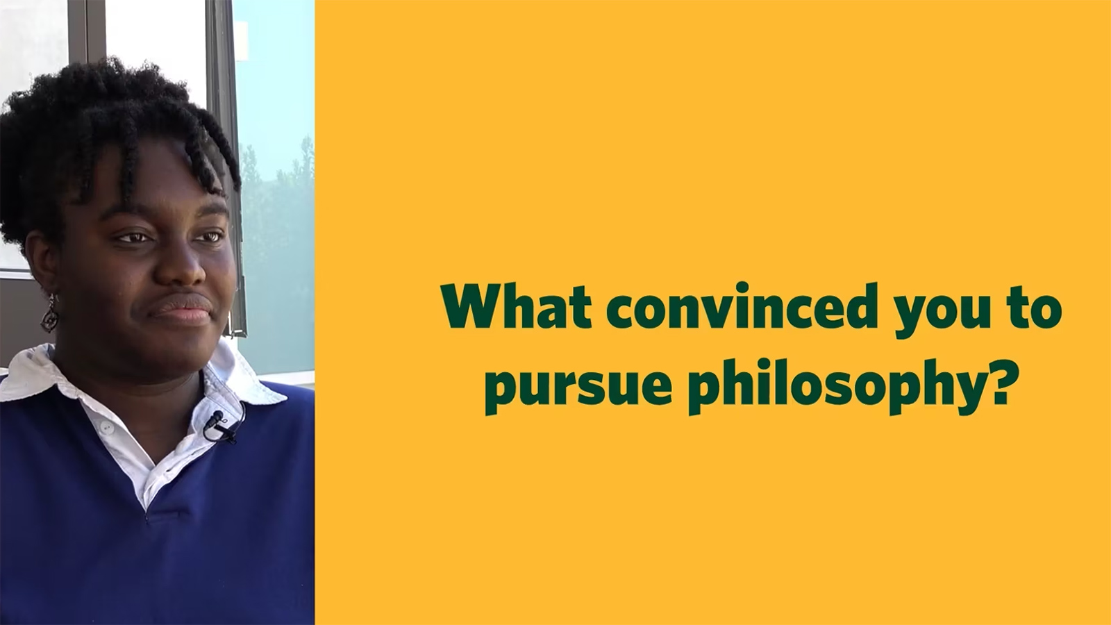 what convinced you to pursue philosophy?