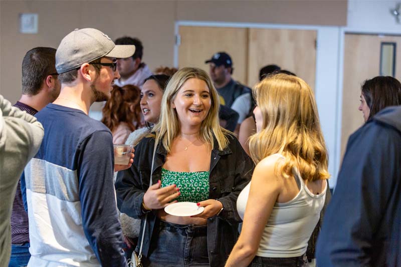 new students meeting at a orientation