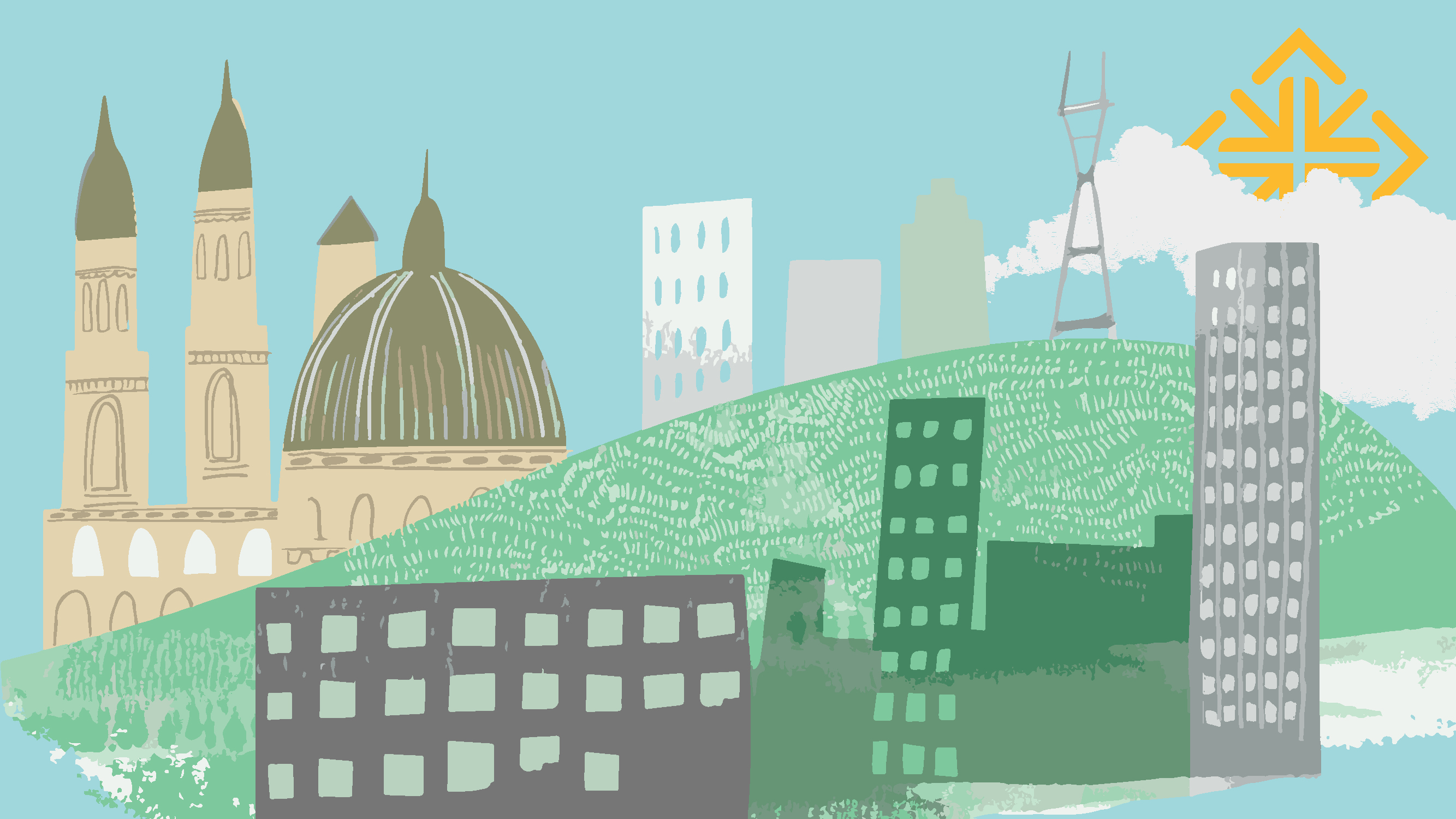 zoom background of campus view