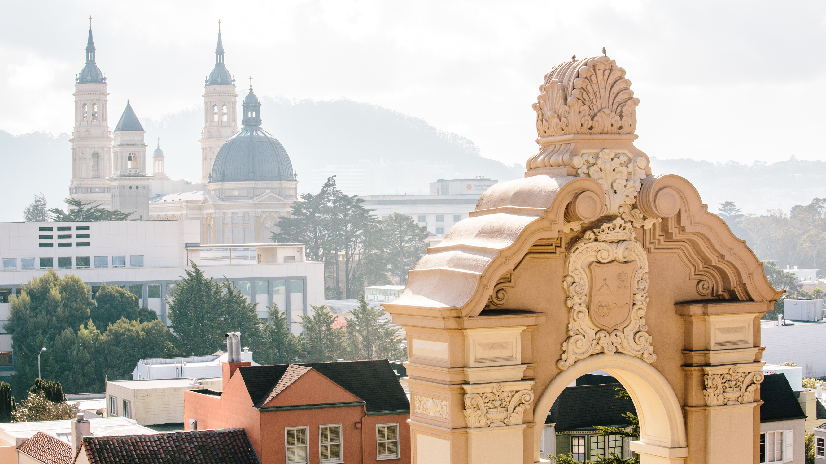 View of st. ignatious from lone mountain