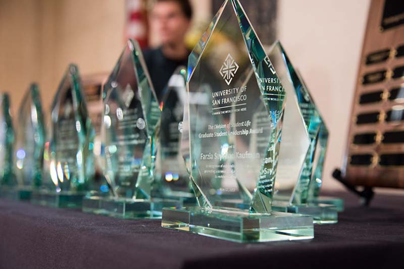 A table of awards