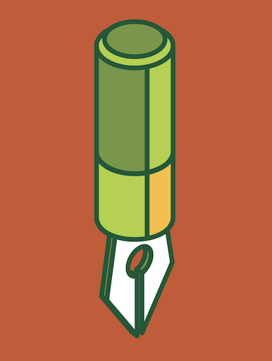 drawing of fountain pen