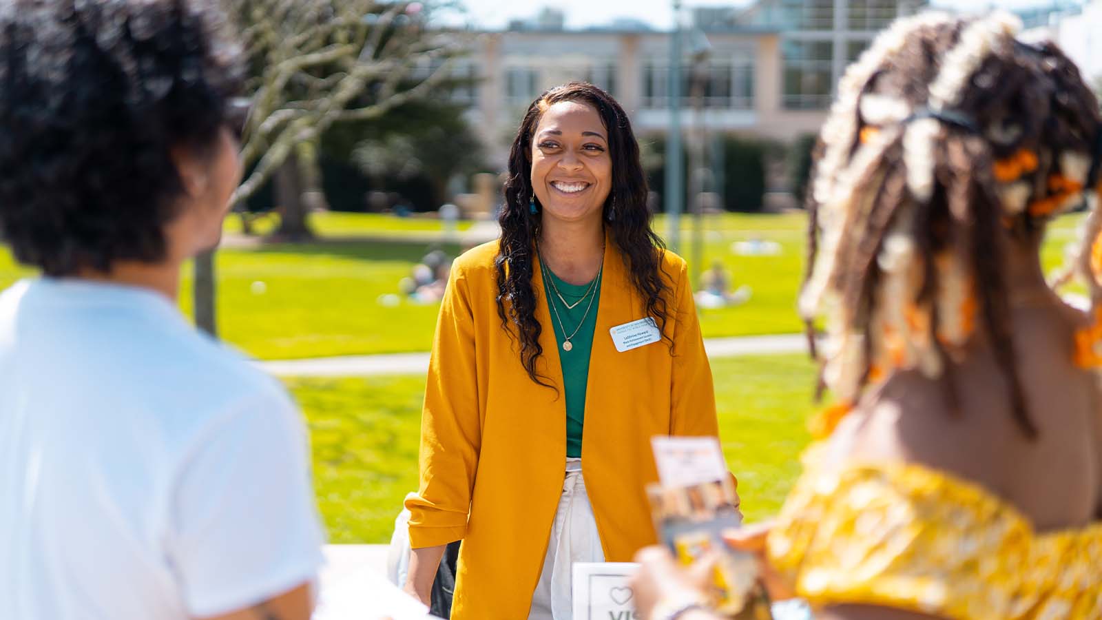 Student smiling