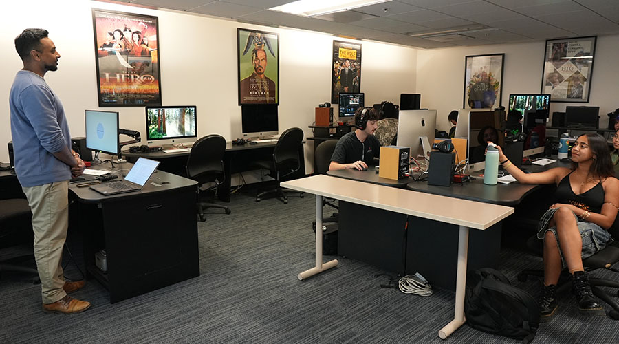 Students in a classroom