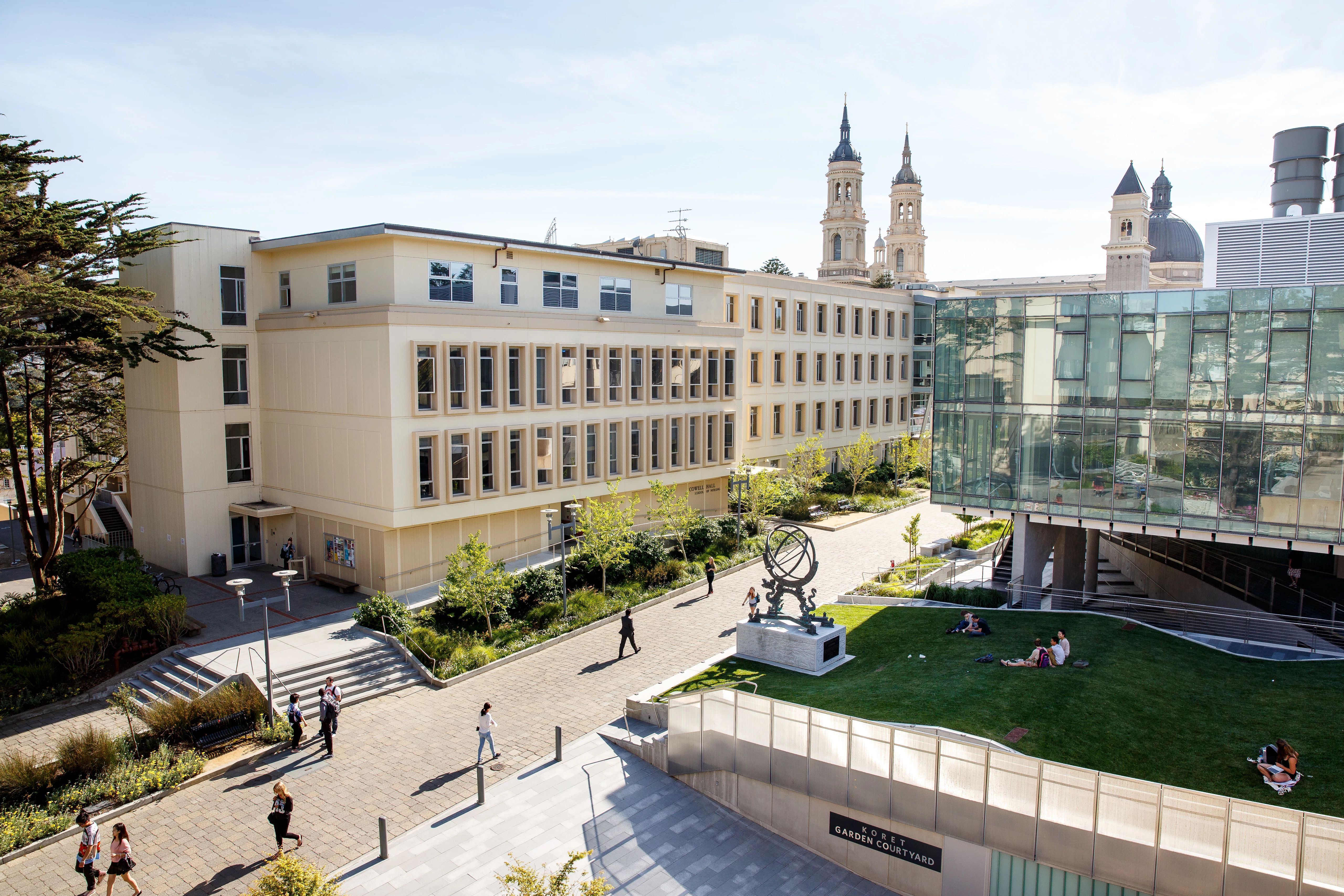 Cowell Hall view from University Center