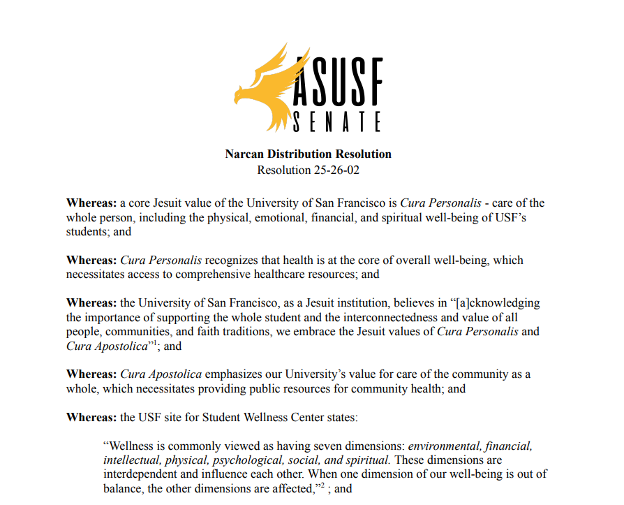 Photo of Narcan Resolution