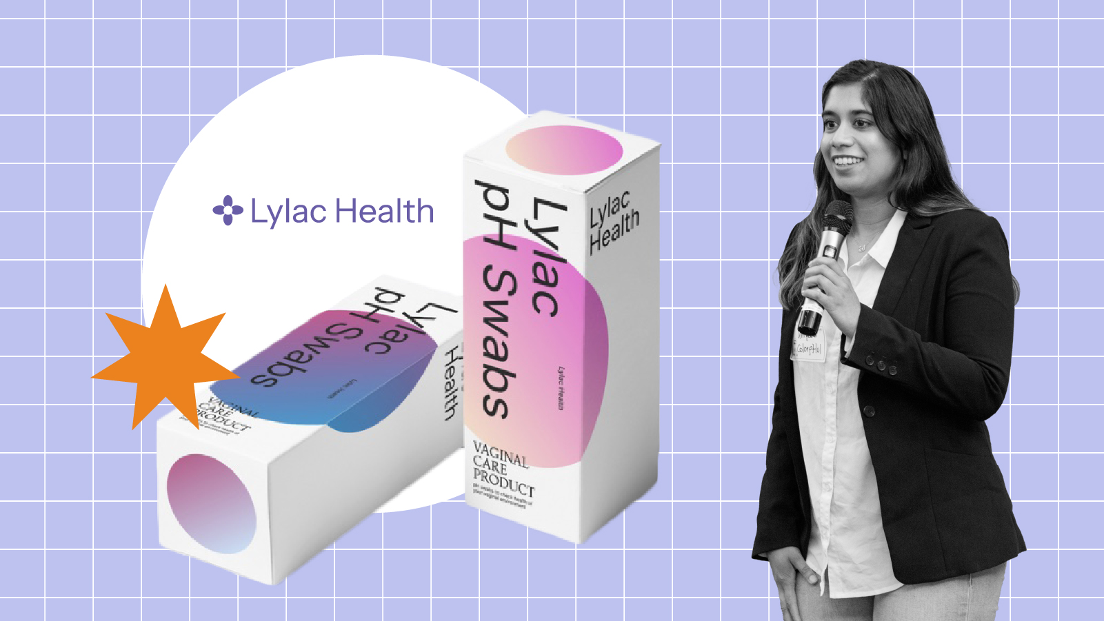 Umyeena Bashir with her product Lylac