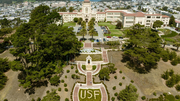Overview of USF Lone Mountain Stairs