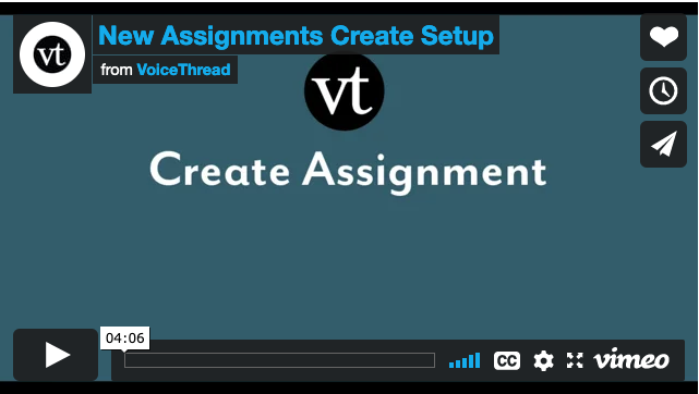 Create Assignment