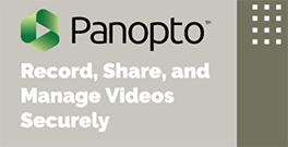 Panopto record share and manage videos securely