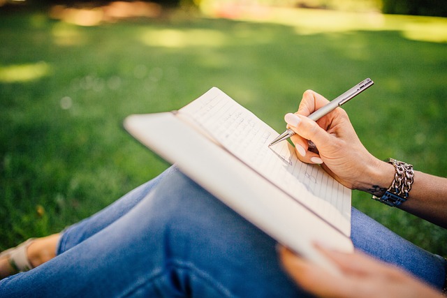 person writing