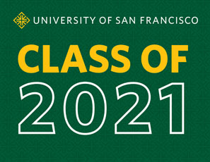 Class of 2021 with green background
