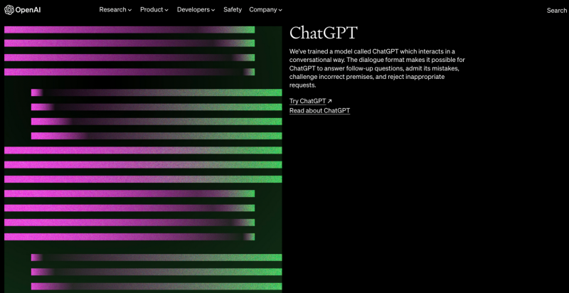 ChatGPT home screen