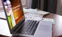 Screencasts self-recording of lectures