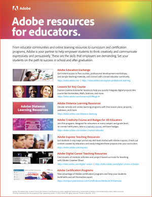 Adobe Resources for educators