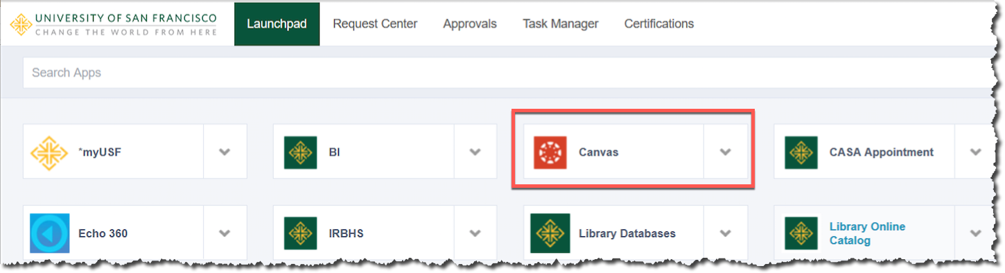 Ets Finding My Canvas Courses Myusf