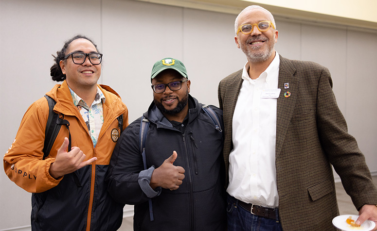 Three First-Generation College Celebration attendees