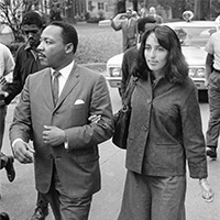 Dr. Martin Luther King, Jr. and Joan Baez