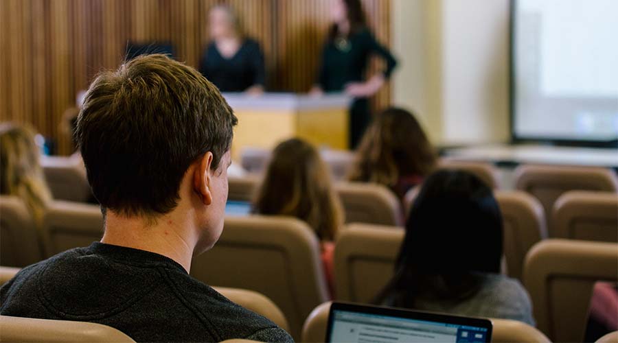 Student in a class