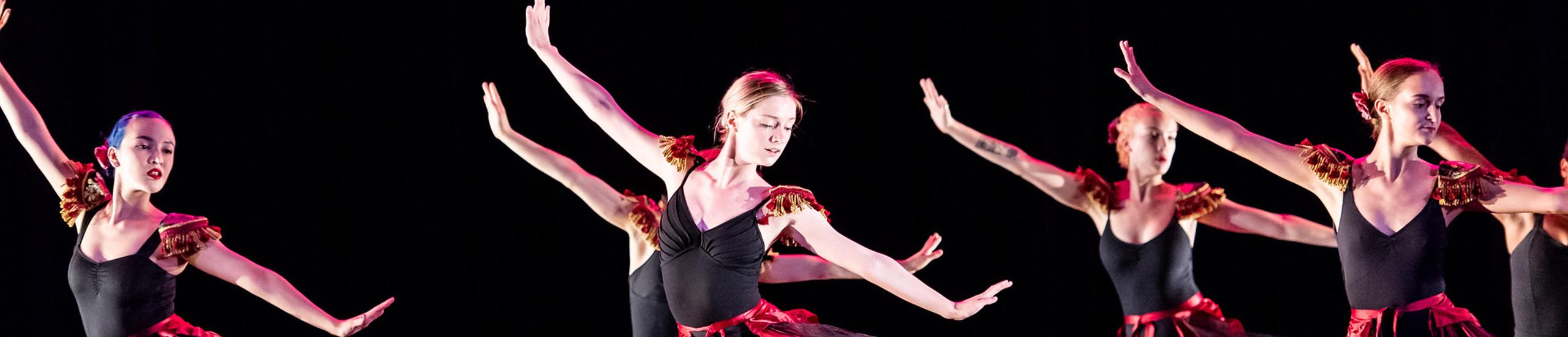 Ballet dancers performing on stage