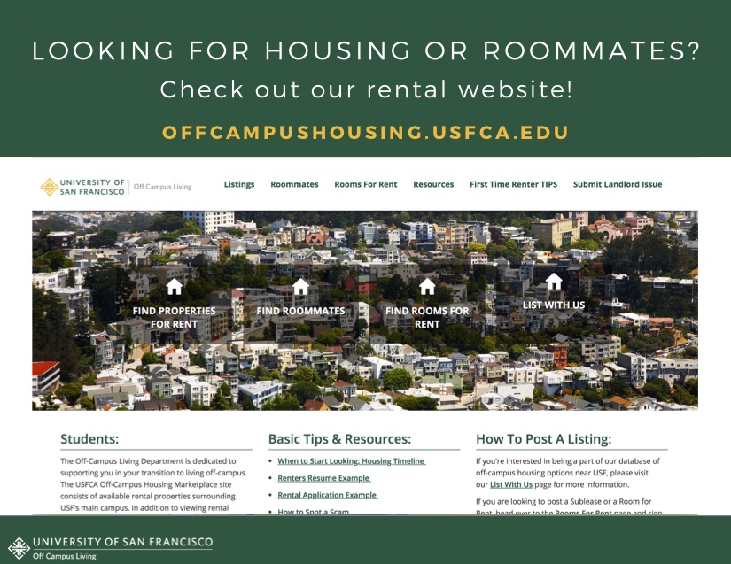 Use Rental Website to find roommates and places to live