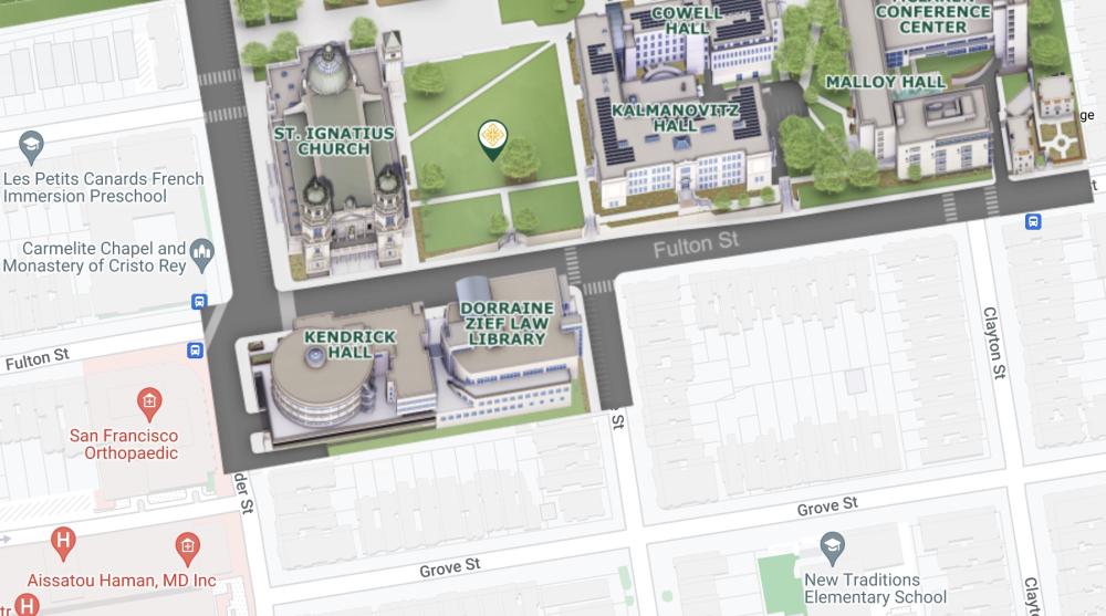 Law school campus map